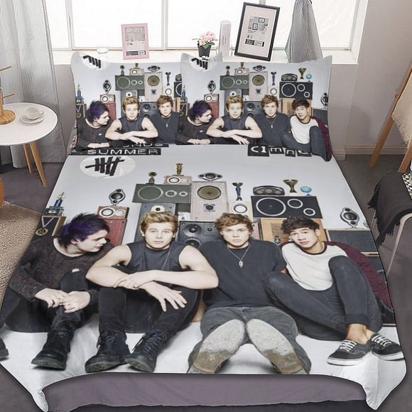 Singers 5 Seconds Of Summer 3 Pieces Bedding Sets Soft Comforter Sets Decor Bedroom Gifts
