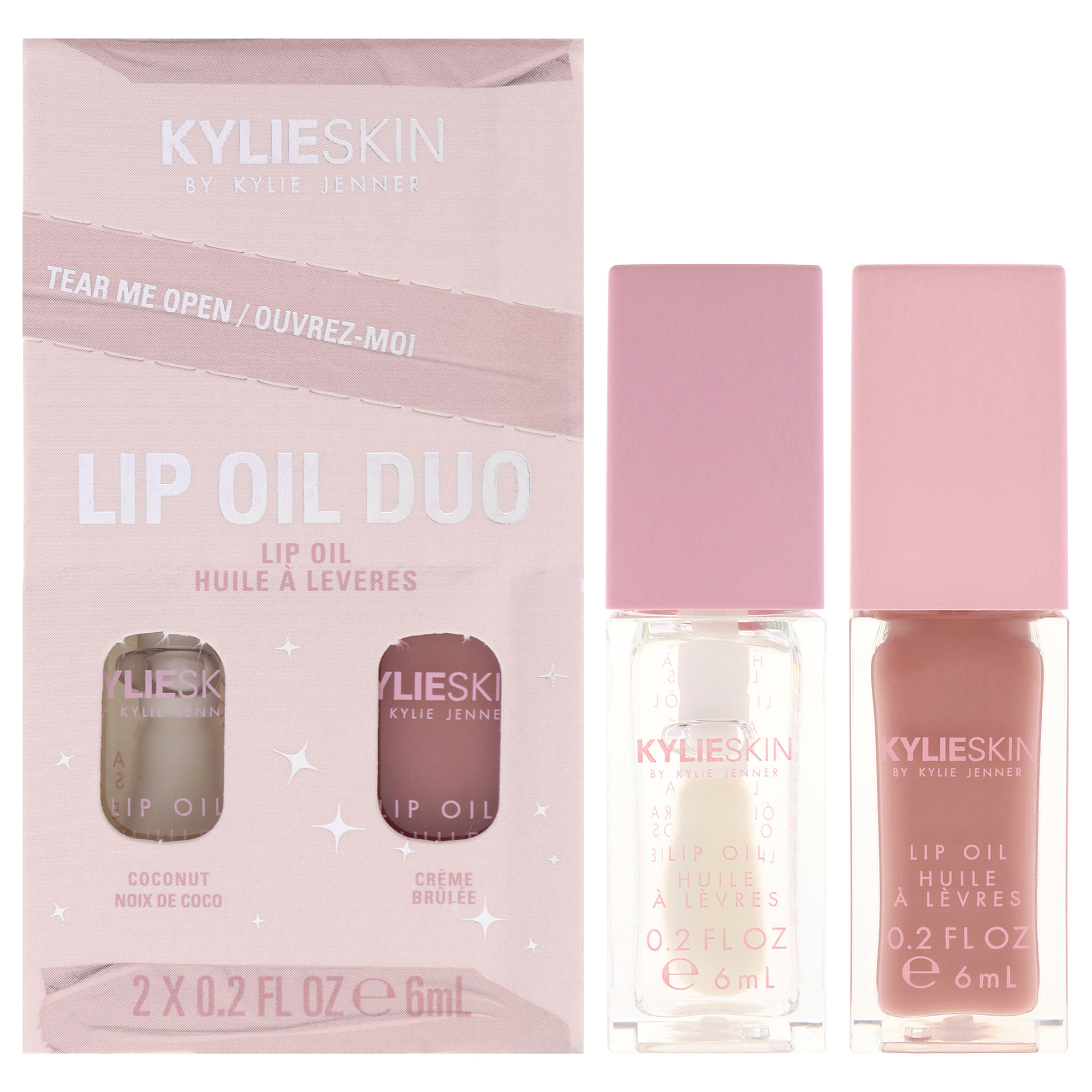 Set Lip Oil Kylie Cosmetics 6 Ml Coco Y Creme Brulee Mujer