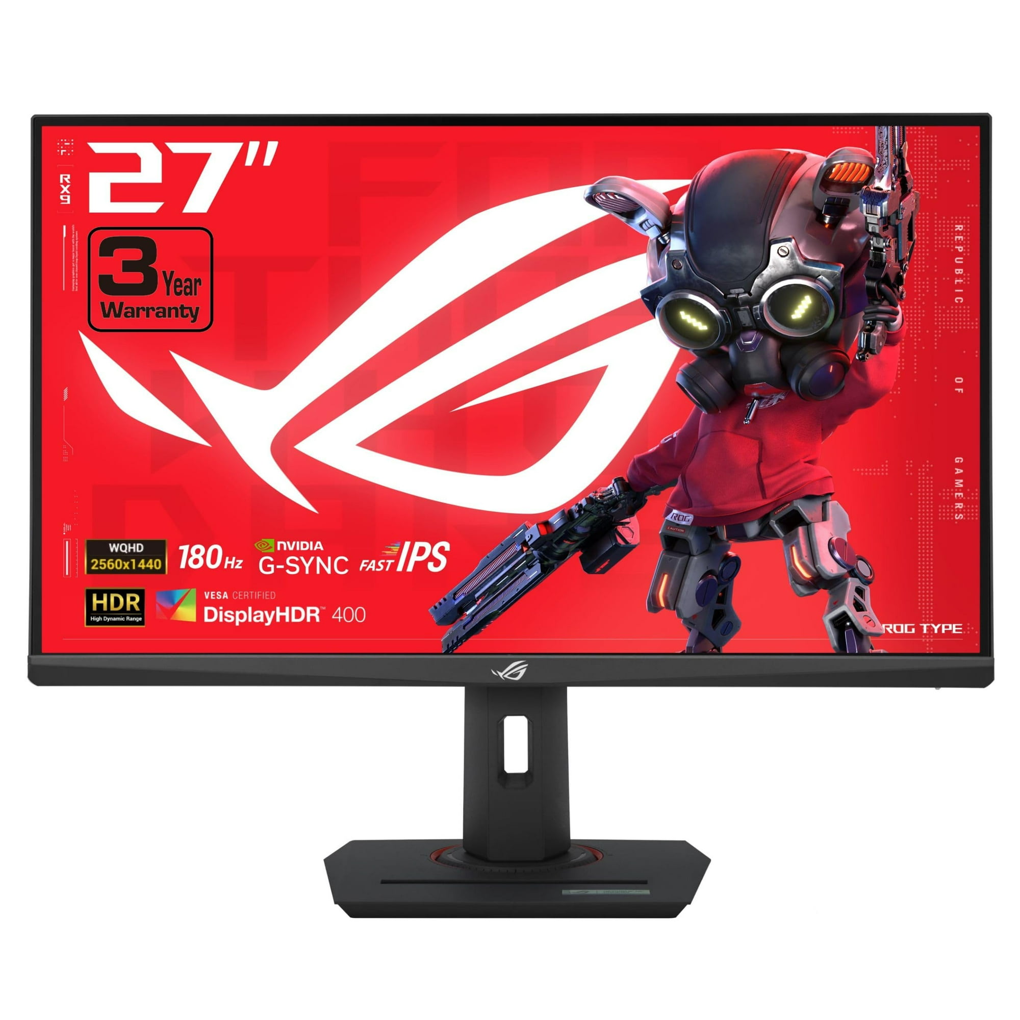 Monitor Asus Rog Strix Xg27acs 27 Pulgadas Qhd 180 Hz 1 Ms Hdr400