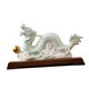 thumbnail image 4 of Figura De Dragón Chino, Adorno, Estatua De Dragón Chino Para Dormitorio, Estantería, Base De Madera De Celadón, 4 of 5