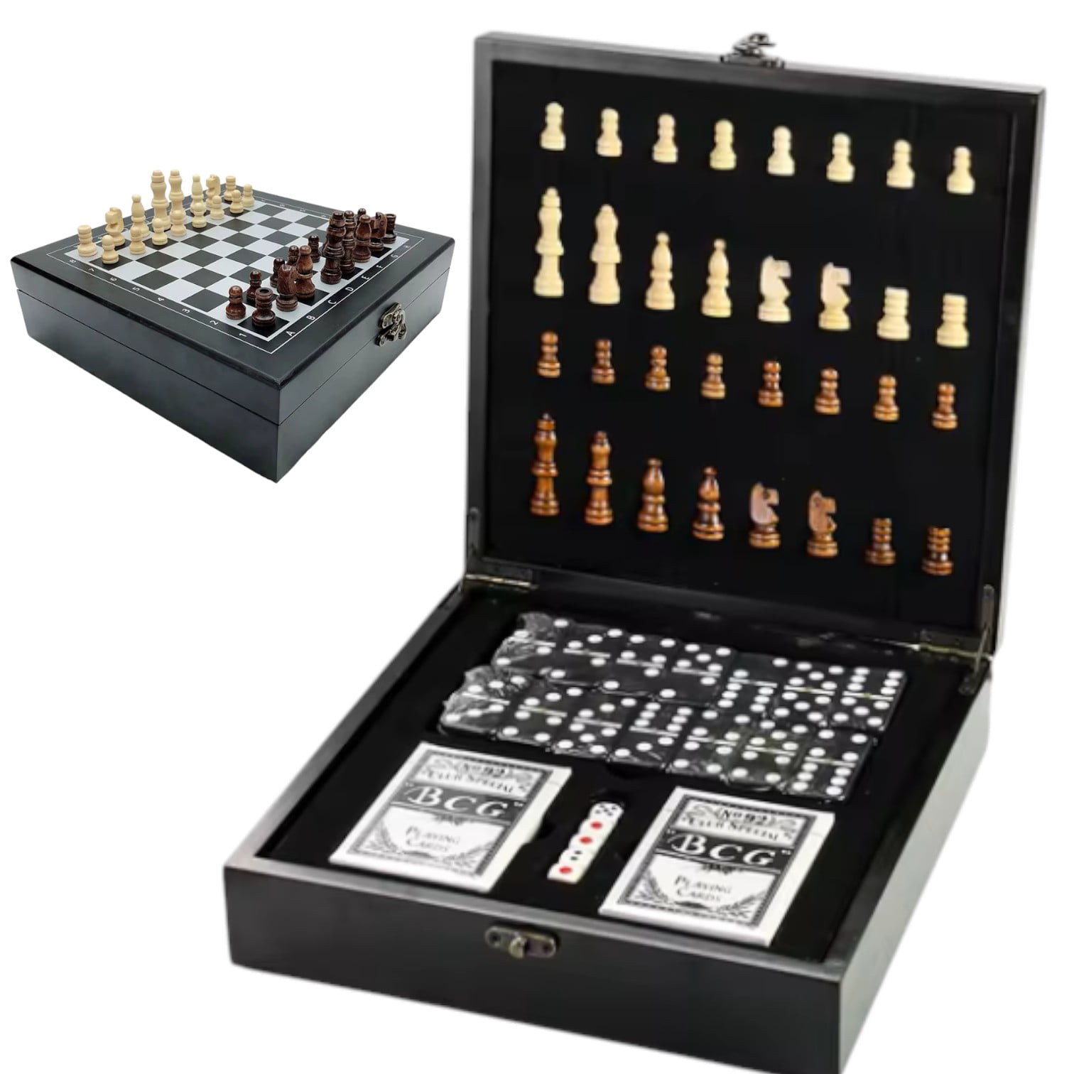 Invencible.cl - 𝗔𝗝𝗘𝗗𝗥𝗘𝗭 𝗡𝗔𝗜𝗣𝗘𝗦 𝗗𝗔𝗗𝗢𝗦 𝗗𝗢𝗠𝗜𝗡𝗢 Ajedrez Naipes Dados Domino Juego Tablero Cartas Nc33