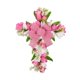 thumbnail image 4 of Artificial Tulip Flower Wreath Garland Hanger Corona De Pascua Puerta Delantera Boquillo Rosa, 4 of 5