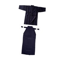 Ioensy - Conjunto De Uniforme De Kendo, Hakama De Kendo, Ninjas Transpirables, Judo, Kimono Japonés, Hakama, 170 Cm, Azul Y Azul