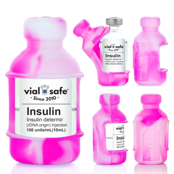 Protector de Viales de Insulina Vial Safe 2 Unidades - Rosa Tie Dye