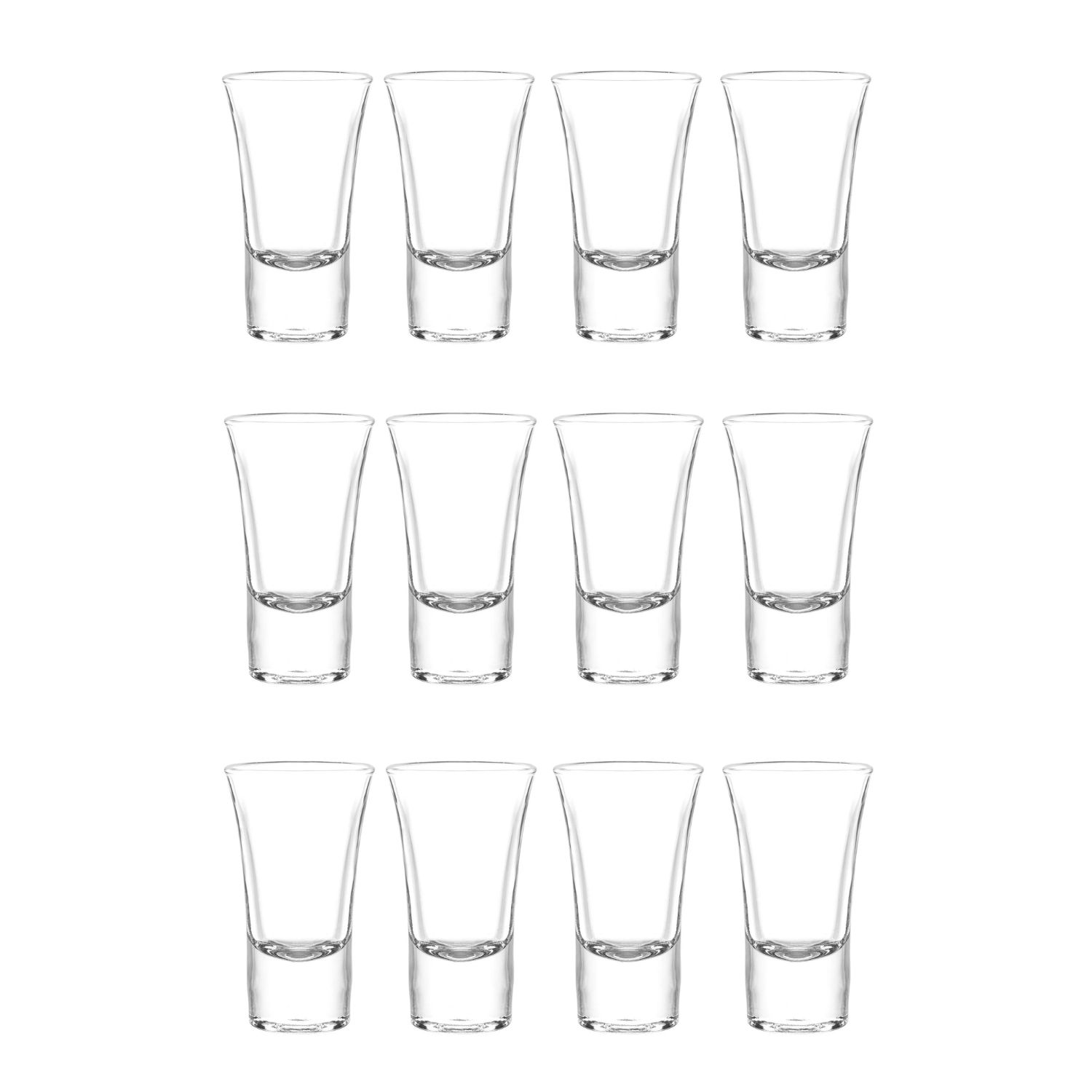 Cristar - Set 12 Vasos Licor Lord 54Ml De Vidrio Elegante