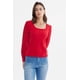 thumbnail image 1 of Polera Mujer Globo Escote Cuadrado Rojo, 1 of 4