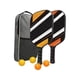 thumbnail image 4 of Raquetas De Paletas De Pickleball De 2 Piezas Con Bolas De Pickleball De 4 Piezas Y Bolsa De Transporte Negra, 4 of 5