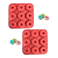 Genérico - Pack 2 Moldes Silicona Donas Moldes De Silicona Donas 9 Dona