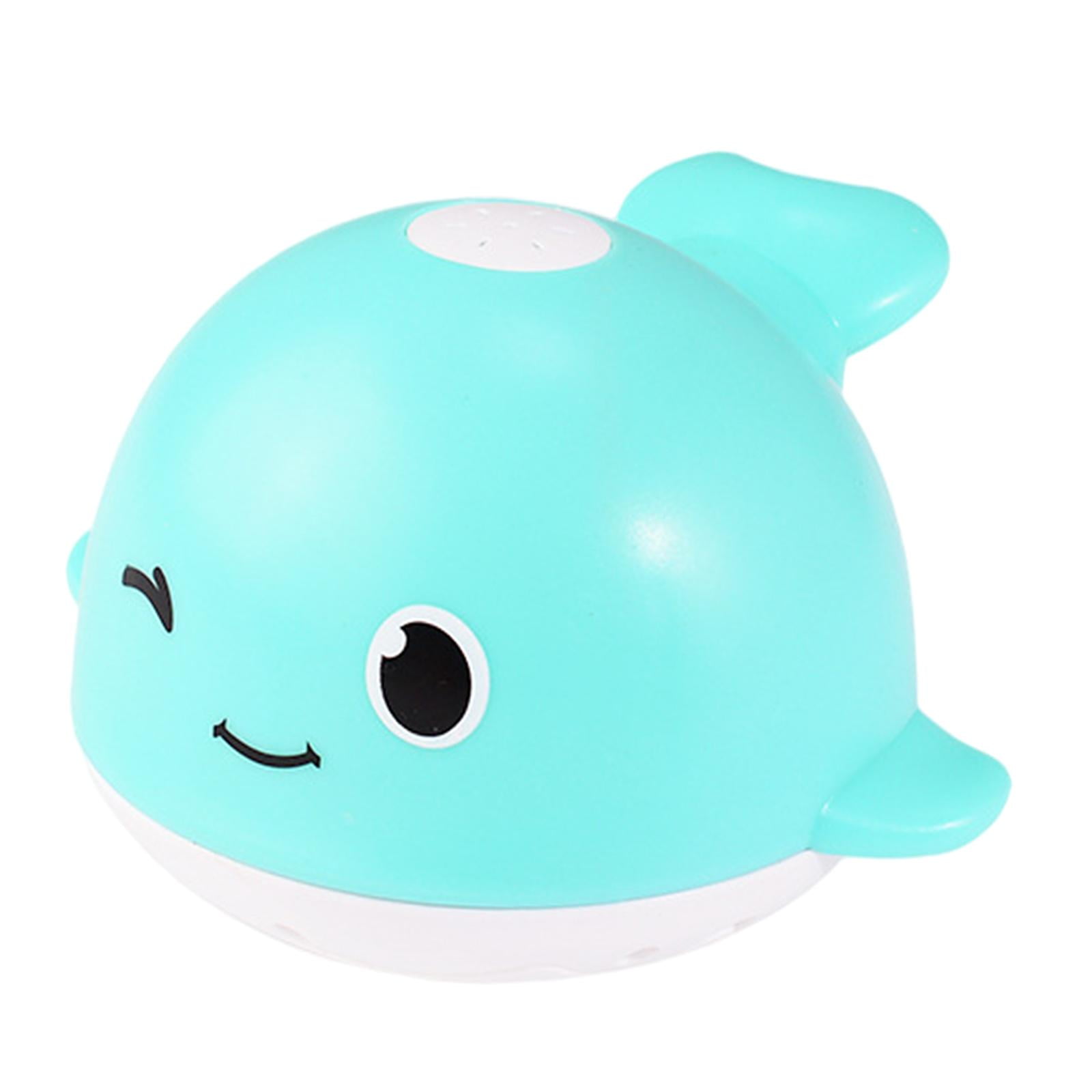 Magideal - Juguete De Para Bebé Con Agua Pulverizada, Luz Intermitente 2 En Un, Juguete Automático Para Bañera Con Brillo De Inducción, Para Piscina, Niños, Azul