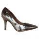 thumbnail image 1 of Zapato Taco Mujer Metalizado Dorado Vizzano, 1 of 3