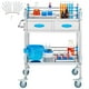 thumbnail image 3 of Carrito utilitario VEVOR de acero inoxidable de 2 capas con 2 ruedas bloqueables, 3 of 3