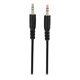 thumbnail image 4 of Audífonos Gamer On Ear DHW-8011 con Cable Negro/Azul, 4 of 6
