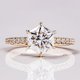 thumbnail image 3 of Anillos de Boda de Moissanita Corte Hexágono de 2 Uds Color D Claridad VVS1 Anillos de Diamante para Mujer Chapado en 18K Anillos de Moissanita de Plata Esterlina S925 para Mujer con Certificado, 3 of 9