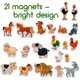 thumbnail image 3 of Imanes de nevera Magdum Farm Family Animals para niños pequeños, 3 of 9