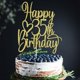 thumbnail image 4 of Cake Topper Feliz 35 º Cumpleaños Dorado Con Brillo, 4 of 7