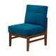 thumbnail image 2 of Sitial Colonia Tela Velvet Azul Petroleo, 2 of 4
