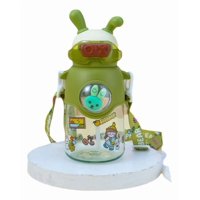 Genérico - Set 2 Botellas Agua Infantil Divertido Correa Ajustable Lau