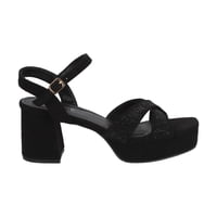 Sandalia Mujer Negro/Strass Noa Police