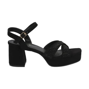 Sandalia Mujer Negro/Strass Noa Police
