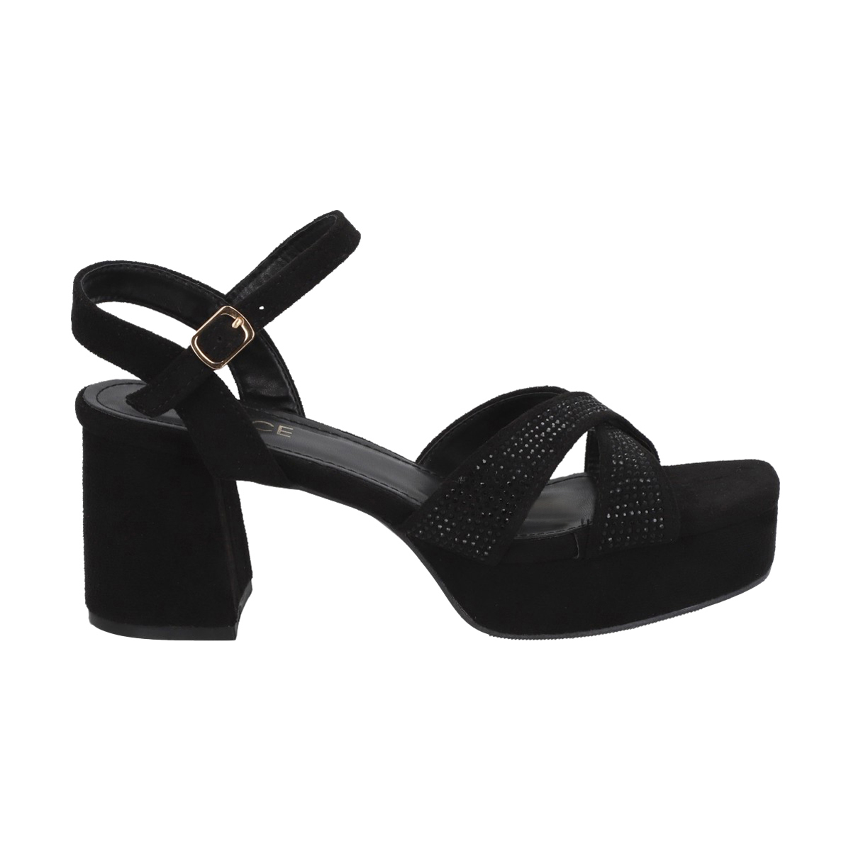 Sandalia Mujer Negro/Strass Noa Police