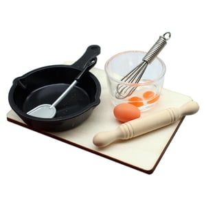 Bothyi - 7 Uds 1/12 Casa De Muñecas Mini Juego De Cocina Juguetes De Cena Decoración De Escena Diy