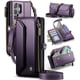thumbnail image 1 of CaseMe Funda de Cuero para Samsung Galaxy S25Ultra con Billetera [Bloqueo RFID] con Ranura para Billetes con Zíper para 10 Tarjetas, Correa de Hombro y Muñeca Magnética de Cuero PU Suave para Samsung, 1 of 13