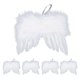 thumbnail image 3 of 5x Alas De ángel De Plumas De ángel Alas Colgantes De Plumas Elegantes Para Festivales De Cumplea?os De Navidad Blanco, 3 of 4