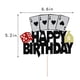 thumbnail image 2 of Fiesta de feliz cumpleaños con dados de póquer Cake Topper Dxsdgetue, 2 of 8