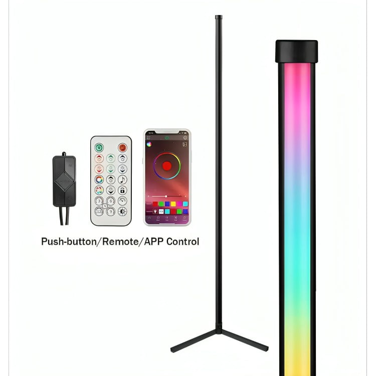 Genérico - Lamparas De Pie Moderna Led De Esquina Rgb, Control App