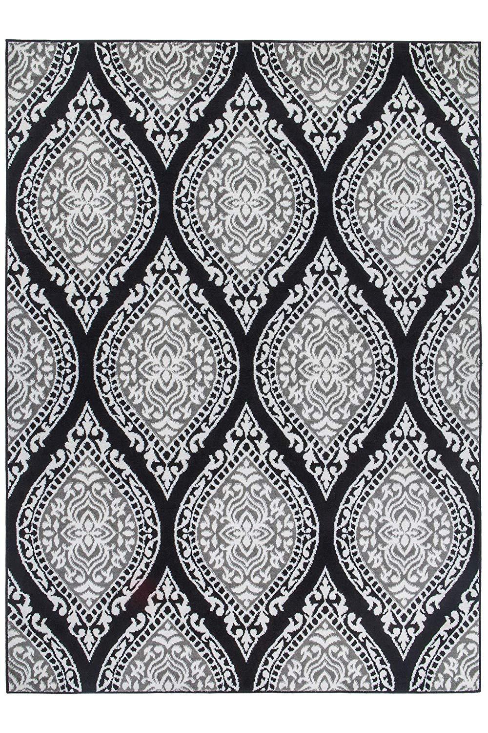 Modalfo - Alfombra Kashan King Negra 153 X 213 Cm