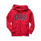 thumbnail image 1 of Sudadera con Capucha para Niño GAP Logo con Cierre, Rojo Puro, Talla Pequeña, 1 of 3
