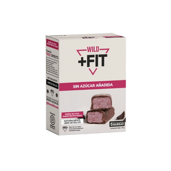 Barrita Wild Fit Chocolate Coco Berries Caja 5X35, 175 g