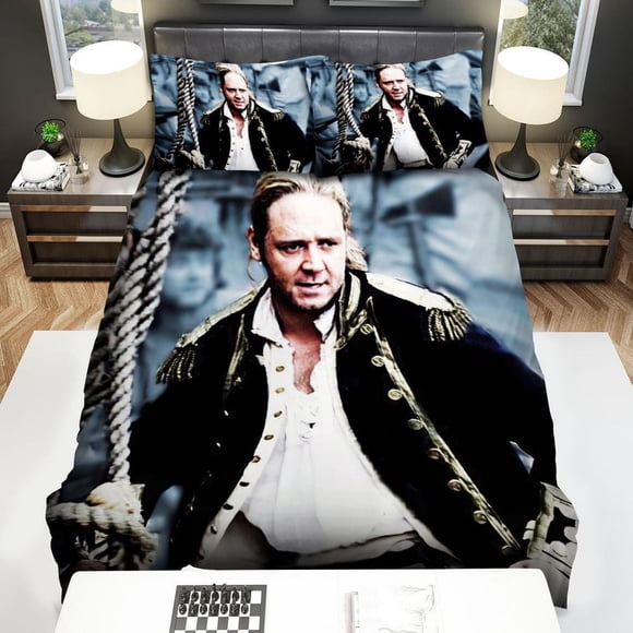Master And Commander Far Side Of The World Jack Aubrey Quilt Duvet Cover Set3-Piece Bedding Set