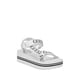 thumbnail image 1 of Sandalia con cuña GUESS AVIN para mujer con logotipo blanco/negro, talla 7.5, 1 of 5