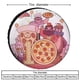 thumbnail image 2 of Juego de pizza Funda para neumático de repuesto de tela Oxford - Tela Oxford 76CM, 2 of 6