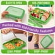 thumbnail image 4 of Fiambrera Bentgo Kids estilo Bento con 5 compartimentos, color verde, 4 of 8