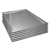 Prochef - Pack 6 Bandejas Gastro Gn 2/1 X 20 Mm Acero Inoxidable