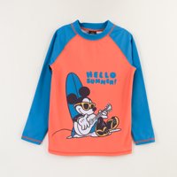 Polera Uv Manga Larga Niño Damasco Summer Mickey Disney