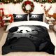 thumbnail image 1 of Black And White Artwork Viewed from The Bottom of a Well Printed Duvet Cover Set Bedding Essentials Including a Duvet Cover And Two Pillowcases Suitable for All, 1 of 1