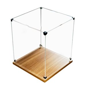 Bothyi - Caja De Exhibición Con Base De Madera A Prueba De Polvo Para Muñecas Coleccionables Oficina 35 Cm X 35 Cm X 20 Cm