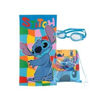 Mashini - Toalla Niño Niña Con Lentes De Agua Y Bolso Stich