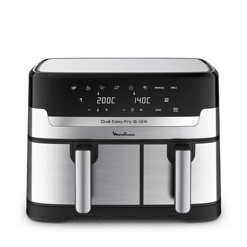 Moulinex - Freidora De Aire Easy Fry & Grill Digital Dual 8,3l