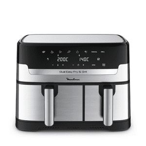 Moulinex - Freidora De Aire Easy Fry & Grill Digital Dual 8,3L