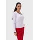thumbnail image 2 of Polera Mujer Rib Escote Cruzado Blanco, 2 of 4