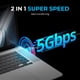 thumbnail image 4 of Cable SABRENT Premium, paquete de 3 unidades, 22 AWG, 1 m, USB-C a USB A 3.0, 4 of 7