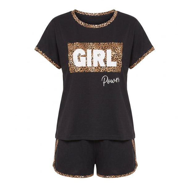 Pijama Algodón Leopardo GIRL POWER | Confianza y Estilo