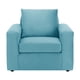 thumbnail image 1 of Sofa Kendy 1c Felpa 30 Turquesa, 1 of 5