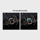 thumbnail image 1 of 1pc Round Pointer Quartz Watch & 4pcs Bracelet, 1 of 5