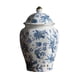 thumbnail image 1 of Jarrón De Flores, Tarro De Almacenamiento, Maceta De Porcelana Azul Y Blanca, Tarro De Jengibre De Escritorio Con Tapa, 1 of 2