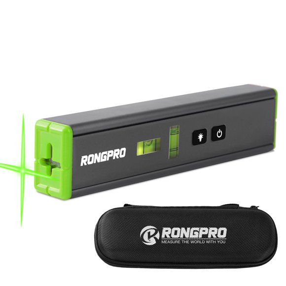 Nivel láser RONGPRO de 4,5 m con línea cruzada y base magnética